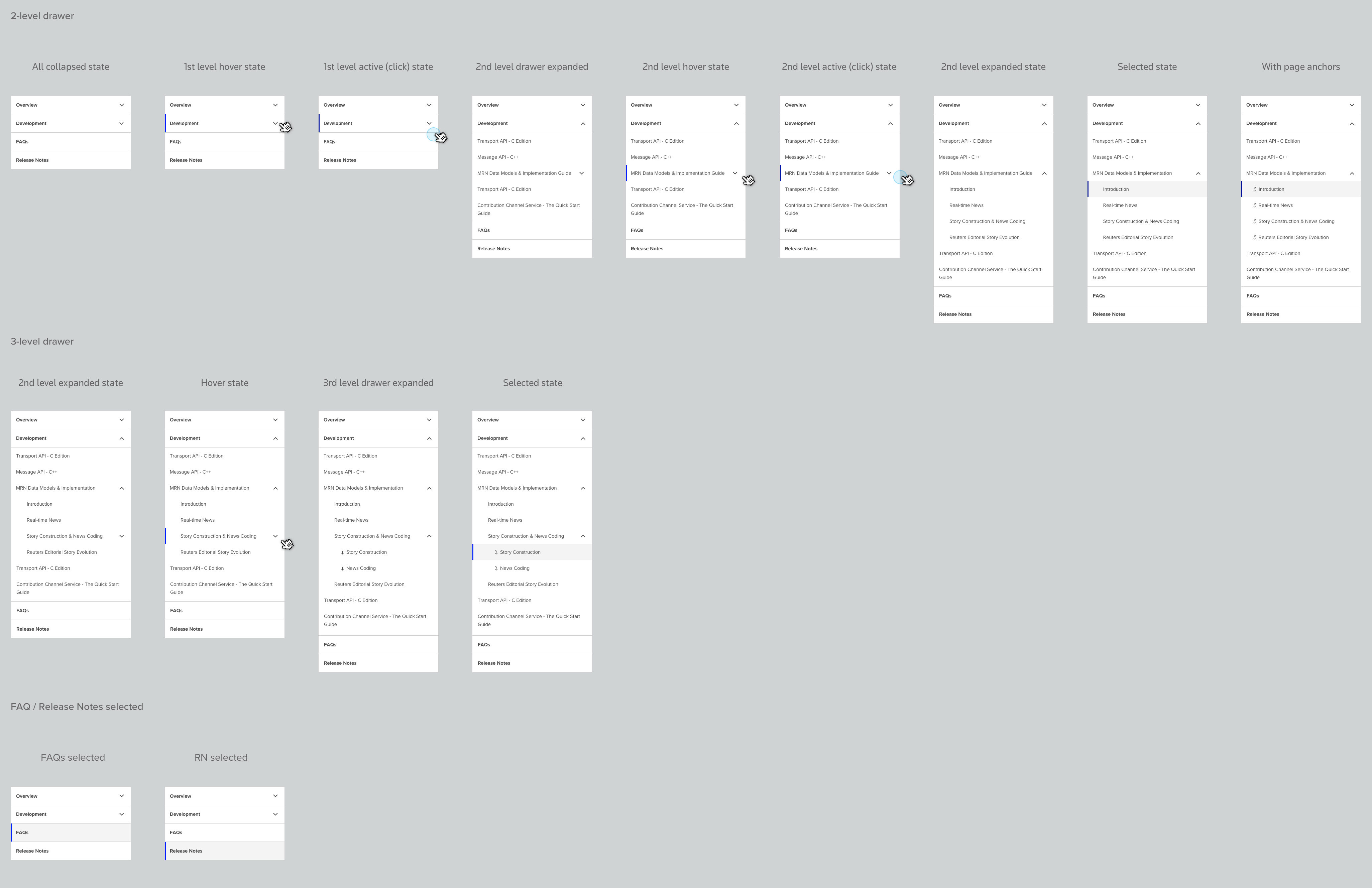 Side Nav interaction